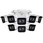 Lorex Fusion 4K 8.0-MP 16-Camera-Capable 4-TB NVR System with 8 IP Bullet Cameras, White (N864A64B-8CA8)