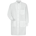 Red Kap® Unisex Specialized Cuffed Gripper Front Lab Coat, White, S (29876)