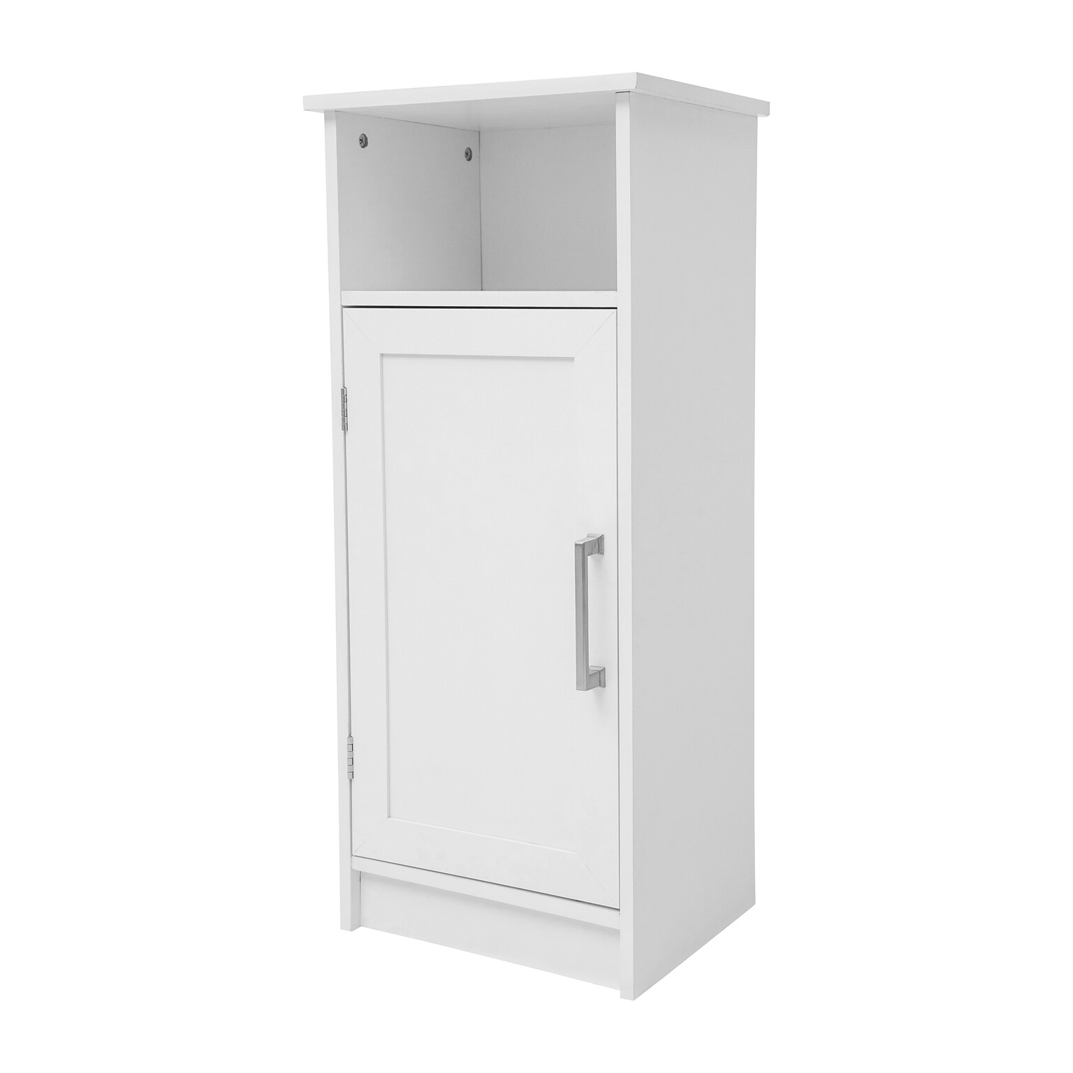 Flash Furniture Vega 34 Bathroom Storage Cabinet Organizer with 3 Shelves, White (FSVEGABATH3WH)