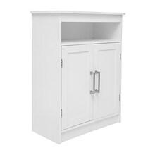 Flash Furniture Vega 31.5 Bathroom Storage Cabinet Organizer with 3 Shelves, White (FSVEGABATH4WH)