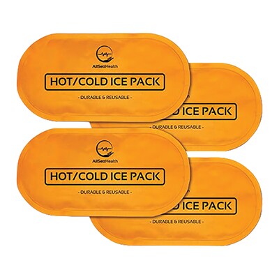 AllSett Health Reusable Hot & Cold Gel Packs for Injuries, 4/Pack (ASH012310)