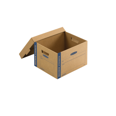 Bankers Box® SmoothMove 16.5 x 10.375 x 12.75 Moving Box, Kraft, 8/Carton (7710201)