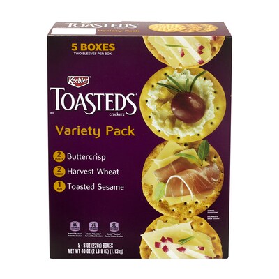 Keebler Toasteds Party Pack Cracker Assortment, 40 oz. (900-00116)