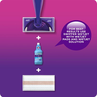 Swiffer WetJet Liquid Cleaner Mop Solution Refill, Open Window Fresh Scent, 42.2 fl oz, 4/Carton (23