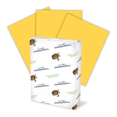 Hammermill® Colors 24-lb. Pastel Paper, 8-1/2x11, Letter Size, Goldenrod Yellow
