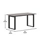 Flash Furniture Redmond 60"W x 30"D Conference Table, Laminate, Gray Oak (MTM6030LTGRYUBF)