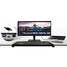 LG 34 UltraWide WQHD Curved IPS 60 Hz LED Monitor with Built-in Universal Docking Station, Business