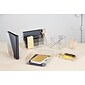 Deflecto® Desklarity™ Desk Valet, Humble Beginnings, Black/Metallic Gold, 5 Compartments 12-4/5" x 5-4/5" x 5" (DEF-81493)