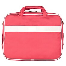 SumacLife 14 Inch Business Messenger Briefcase Laptop Case, Pink (PT_NBKLEA734_W1)