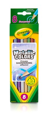 Crayola® Metallic Colored Pencils, 8 Pack (68-3780)