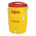 Igloo® 14.5 in (L) x 20.38 in (H) Yellow Plastic Rugged Duty Beverage Cooler with Spigot, 3 gal