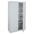 OfficeSource Budget 72 Metal Storage Cabinet with 4 Shelves, Light Gray (8902GRY)