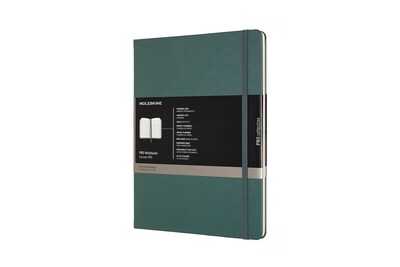 Moleskine Pro XL Professional Notebooks, 7.5 x 9.75, Narrow Ruled, 192 Sheets, Green (620817)