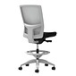 Union & Scale Workplace2.0™ Fabric Stool, Black, Integrated Lumbar, Armless, Synchro-Tilt, Partial Assembly Required