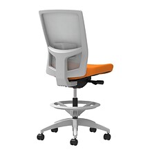 Union & Scale Workplace2.0™ Fabric Stool, Apricot, Adjustable Lumbar, Armless, Synchro-Tilt, Partial