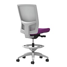 Union & Scale Workplace2.0™ Fabric Stool, Amethyst, Integrated Lumbar, Armless, Synchro-Tilt Seat Co