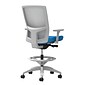 Union & Scale Workplace2.0™ Fabric Stool, Cobalt, Integrated Lumbar, Height/Width Adjustable Arms, Synchro-Tilt Control (53769)