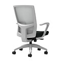 Union & Scale Workplace2.0™ Task Chair, Black Vinyl, Integrated Lumbar, Fixed Arms, Synchro-Tilt w/