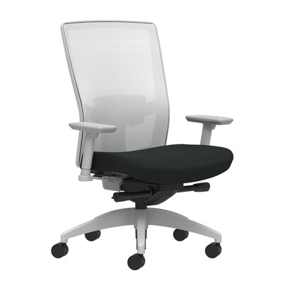 Union & Scale Workplace2.0™ Task Chair, Black Vinyl, Adjustable Lumbar, 2D Arms, Advanced Synchro-Ti