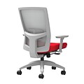 Union & Scale Workplace2.0™ Fabric Task Chair, Ruby Red, Adjustable Lumbar, 2D Arms, Synchro-Tilt wi