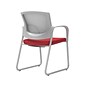 Union & Scale Workplace2.0™ Fabric Guest Chair, Cherry, Integrated Lumbar, Fixed Arms, Stationary Seat Control (53744)