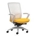 Union & Scale Workplace2.0™ Fabric Task Chair, Goldenrod, Integrated Lumbar, Fixed Arms, Advanced Sy