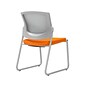 Union & Scale Workplace2.0™ Fabric Guest Chair, Apricot, Integrated Lumbar, Armless, Stationary Seat Control (53754)