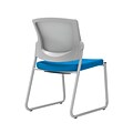 Union & Scale Workplace2.0™ Fabric Guest Chair, Cobalt, Integrated Lumbar, Armless, Stationary Seat