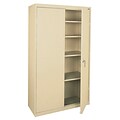 OfficeSource Budget 72 Metal Storage Cabinet with 4 Shelves, Putty (8902PTY)