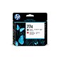 HP P2V97A Matte Black/Chromatic Red Printhead Cartridge, Standard Yield