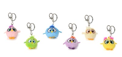 Angry Birds Hatchlings Key Chains, Assorted, 2 x 2, 12 Pack (774-6)