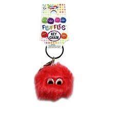 Inkology Fluffles Key Chains, Assorted, 2 x 2, 16 Pack (6046)