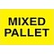 Tape Logic Labels, Mixed Pallet, 2 x 3, Fluorescent Yellow, 500/Roll (DL1622)
