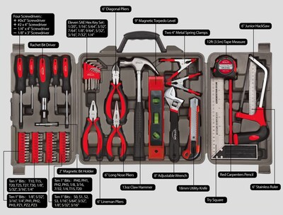 Apollo Tools Household Tool Kit, 71 Piece (DT0204)