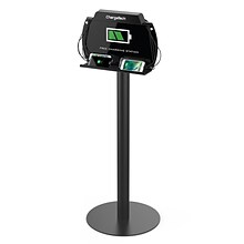 ChargeTech Power Floor Stand Charging Station, (8) Braided Cables, LED Lighting (S9)