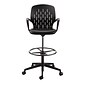 Safco® Shell™ Vinyl Upholstered Extended-Height Chair, Black (7014BL)