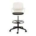 Safco® Shell™ Vinyl Upholstered Extended-Height Chair, White (7014WH)