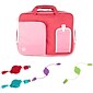 Vangoddy Office Business Travel Laptop Case up to 12 inch laptop Tablet + 4x MicroUSB Charging Cables, Pink