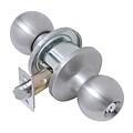 Tell Light Duty Commercial Storeroom Knob Lockset, Stainless Steel Finish 32D (CL101705)