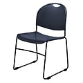 NPS Commercialine 850 Series Ultra Compact Stack Chair, Blue, 4 Pack (855-CL/4)