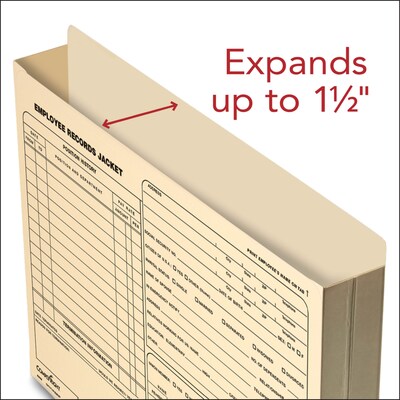 ComplyRight™ Expanded Employee Records Folder, Letter Size, Pack of 25 (A5008)