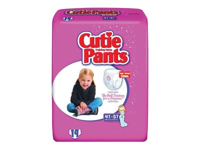 Cuties Training Pants For Girls X-Large 4T-5T, 76/PK (CR9008)