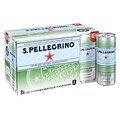 S.Pellegrino Sparkling Natural Mineral Water, 11.15 Fl oz. Cans (8 Count), 8/Pack (12394227)