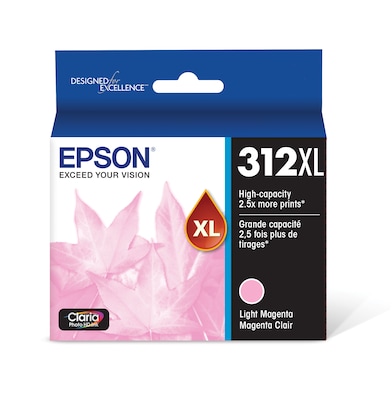 Epson T312XL Light Magenta High Yield Ink Cartridge