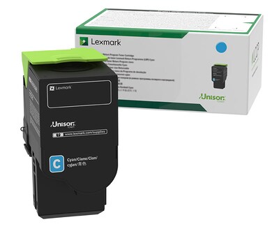 Lexmark 78 Cyan Extra High Yield Toner Cartridge, Prints Up to 5,000 Pages (78C1XC0)