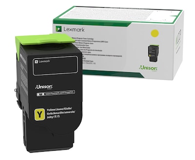 Lexmark 78 Yellow Standard Yield Toner Cartridge, Prints Up to 1,400 Pages (78C10Y0)