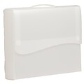 JAM Paper Plastic Portfolio with Two Button Waved Hook & Loop Closure, Portfolio Case, Clear (348344