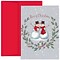 JAM Paper® Christmas Cards Set, Snow Buddies, 18/Pack (526912300)