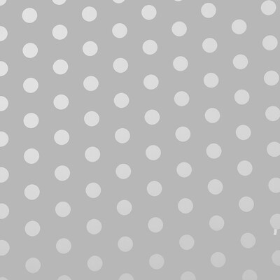 JAM Paper® Gift Wrap, Polka Dot Wrapping Paper, 25 Sq. Ft, Silver with White Polka Dots, Roll Sold Individually (165D25SI)