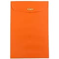 JAM Paper® 6 x 9 Open End Catalog Colored Envelopes with Clasp Closure, Orange Recycled, 25/Pack (V0